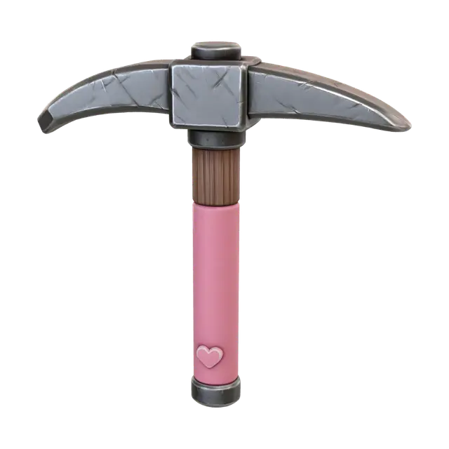 3D model for Pink Heart Pickaxe