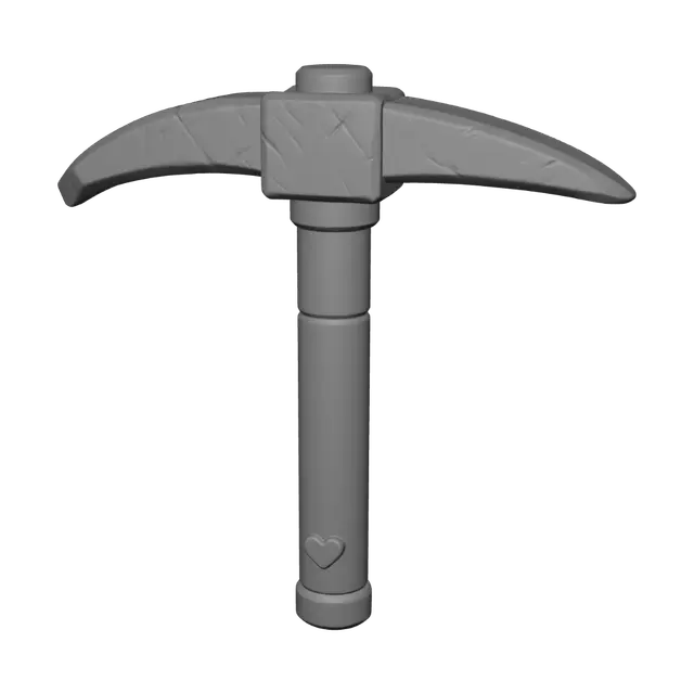 3D model for Pink Heart Pickaxe