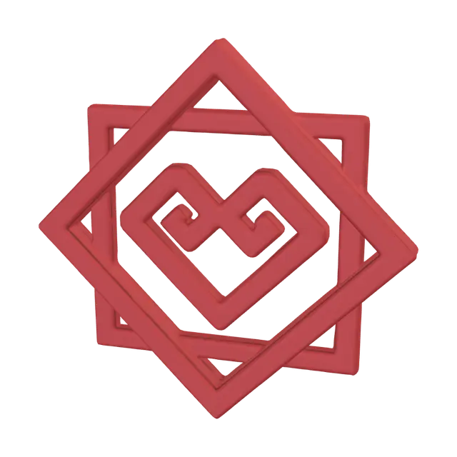 Руна - Triangle 3D model, vytvořený pomocí AI