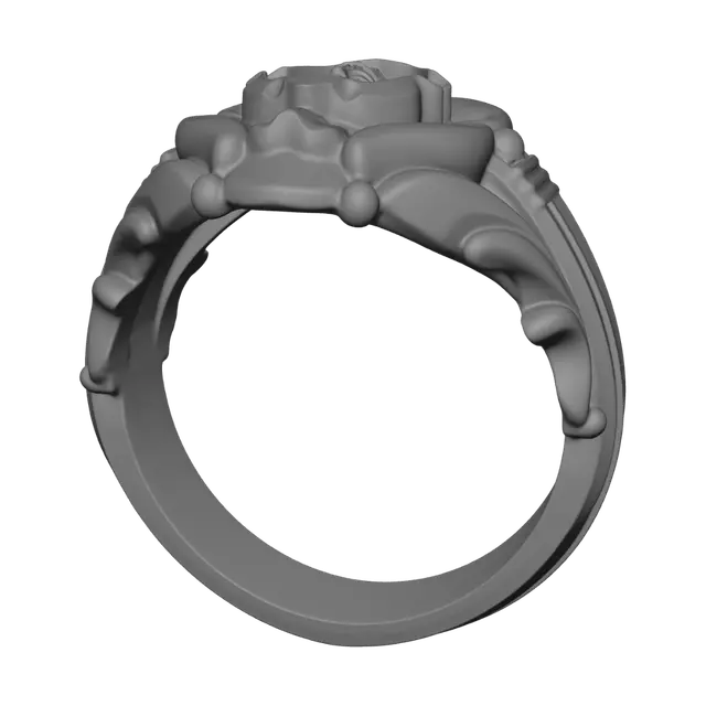 3D model for Gold Coin Ring