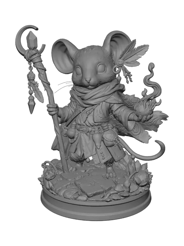 3D model for Emberbound Mouse Mage