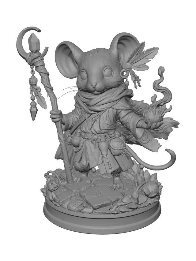 3D model for Emberbound Mouse Mage