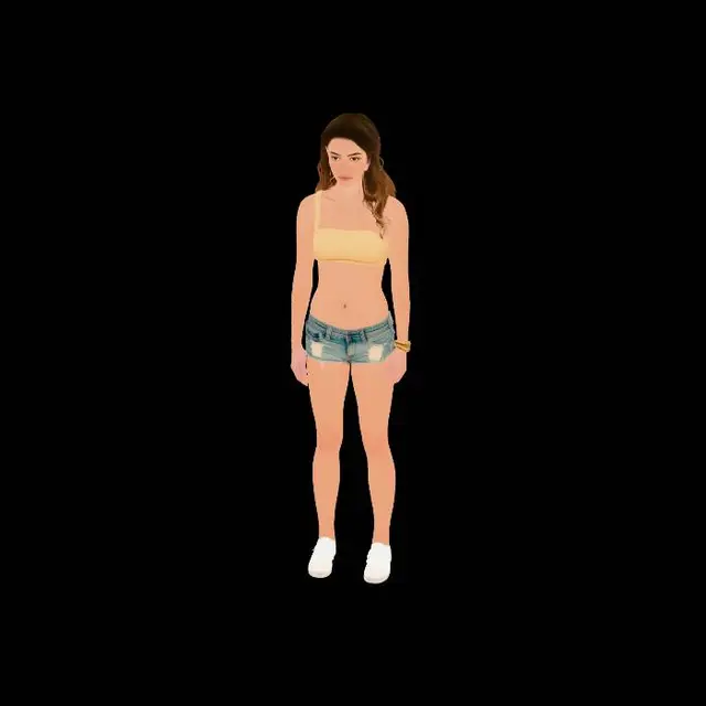 3D model for Sunlit Summer Look