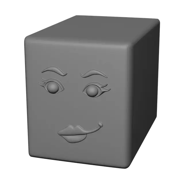 3D model for Realistic Woman Face Roblox