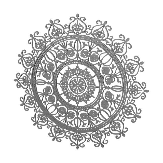 3D model for Floral Mandala