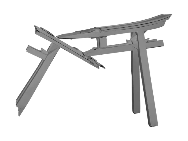 3D model for Shattered Torii Gate