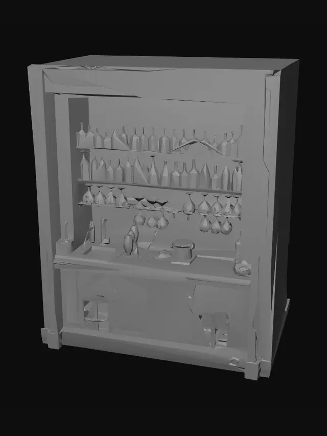 3D model for Amber Glow Bar