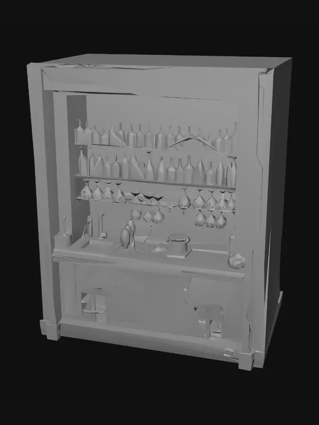 3D model for Amber Glow Bar