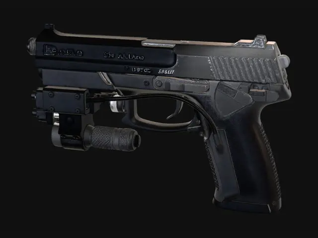 3D model for HK Mark 23 .45 Auto with tactical light