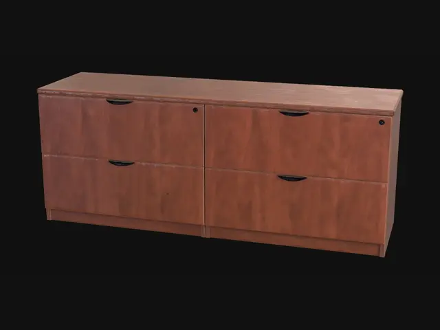 3D model for Four-Drawer Cherry Wood Dresser