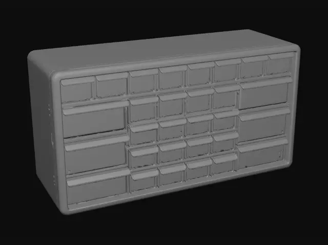 3D model for Homak Multi-Drawer Parts Storage Organizer