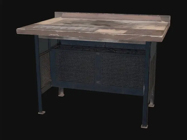 3D model for Rusty Industrial Workbench
