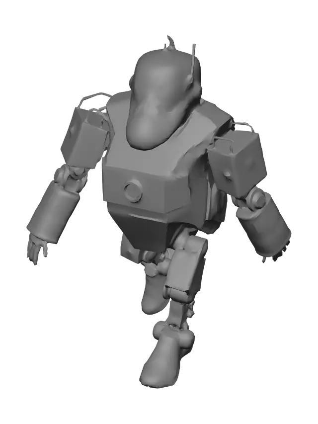 3D model for Bearded Automaton