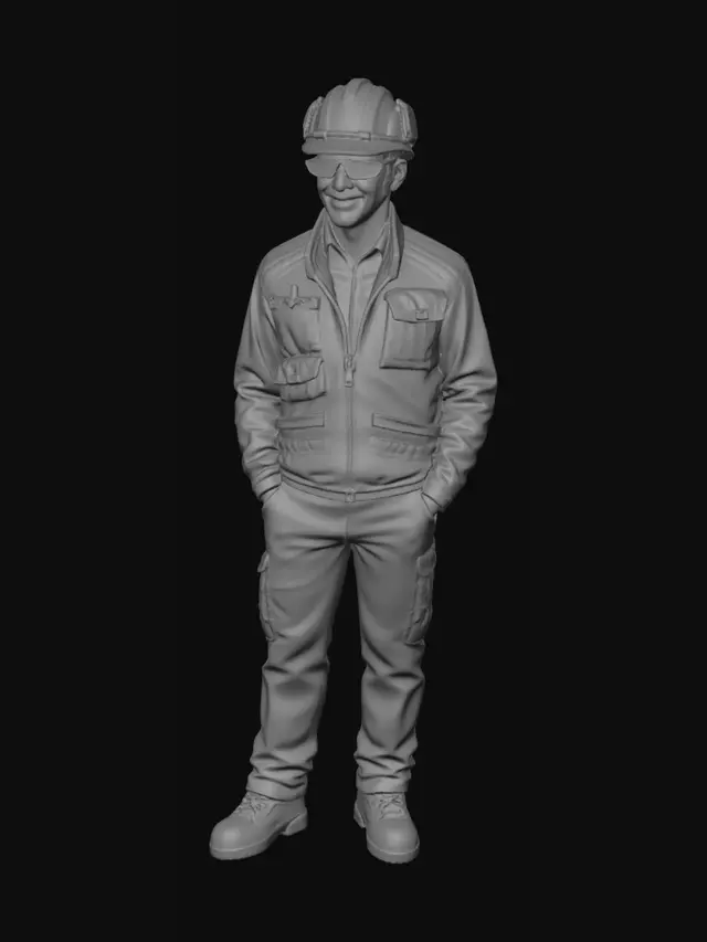 3D model for Sunset on the Offshore Platform