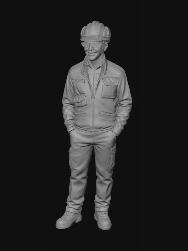 3D model for Sunset on the Offshore Platform