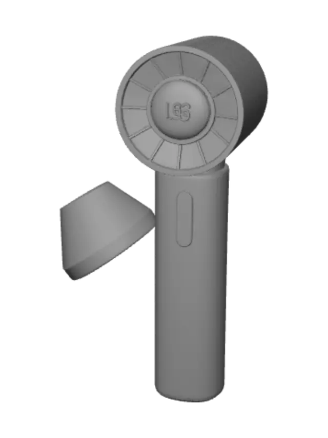 3D model for Compact cordless hair dryer
