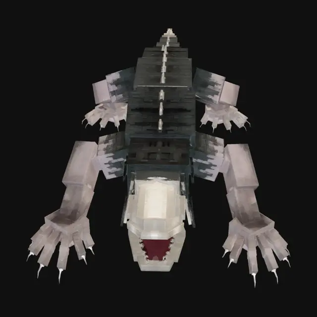 3D model for Blocky Crocodile