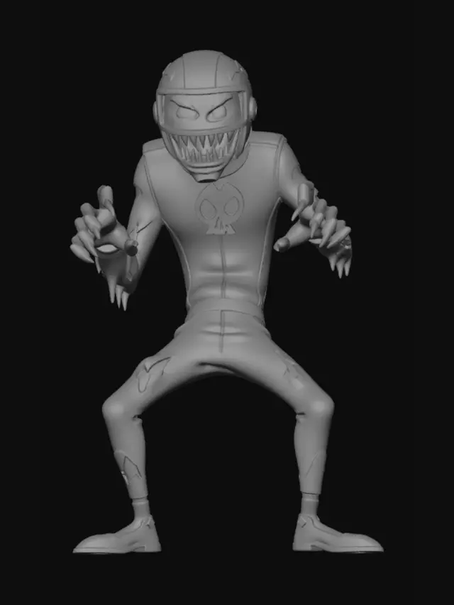 3D model for Violet Skull Zombie