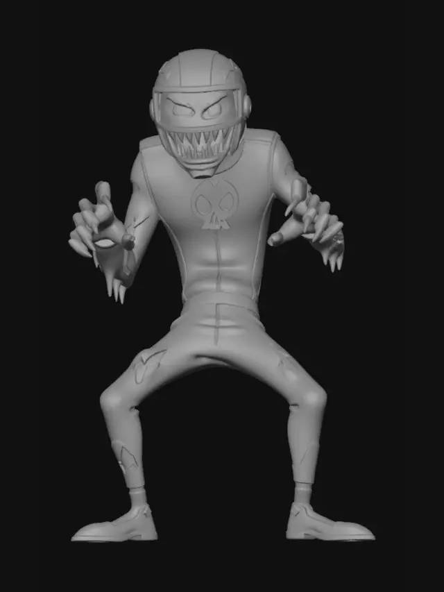 3D model for Violet Skull Zombie