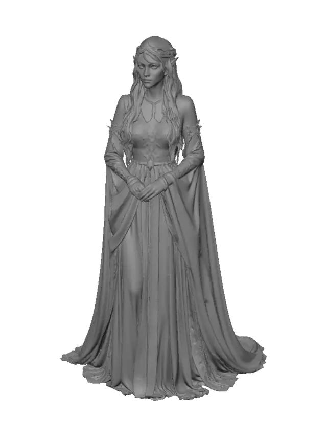 3D model for Elven Queen in the Enchanted Forest