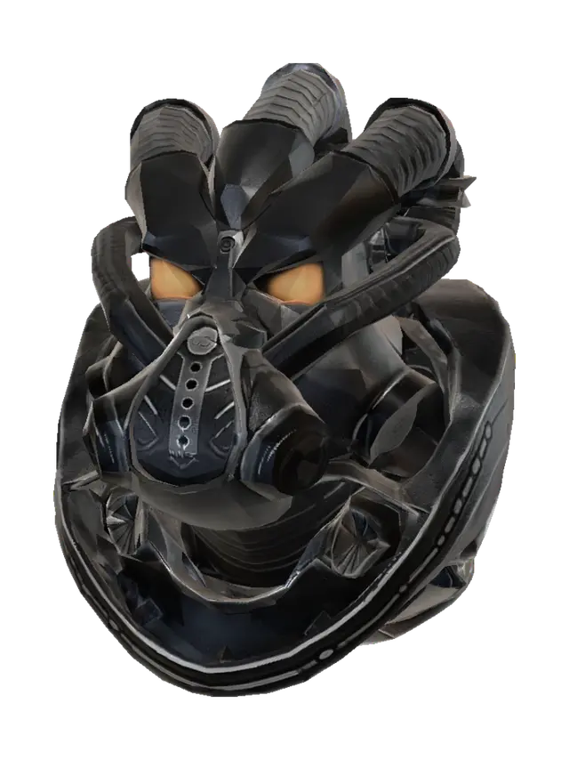 Inferno Gas Mask - Vent 3D model, vytvořený pomocí AI