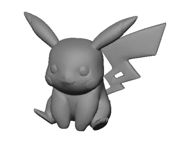 3D model for Smiling Pikachu