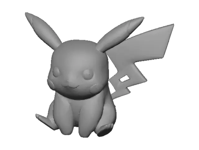 3D model for Smiling Pikachu