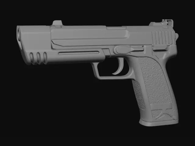 3D model for Silver Arc Pistol
