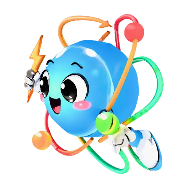 Electronini Budini - Atom 3D model, vytvořený pomocí AI