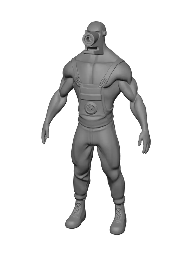 3D model for Realistic Buff Minion