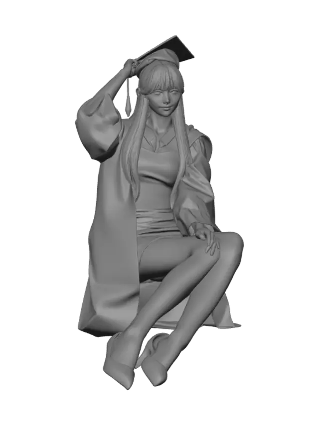 3D model for Graduation Portrait on Campus Steps