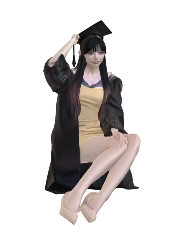 3D model for Graduation Portrait on Campus Steps