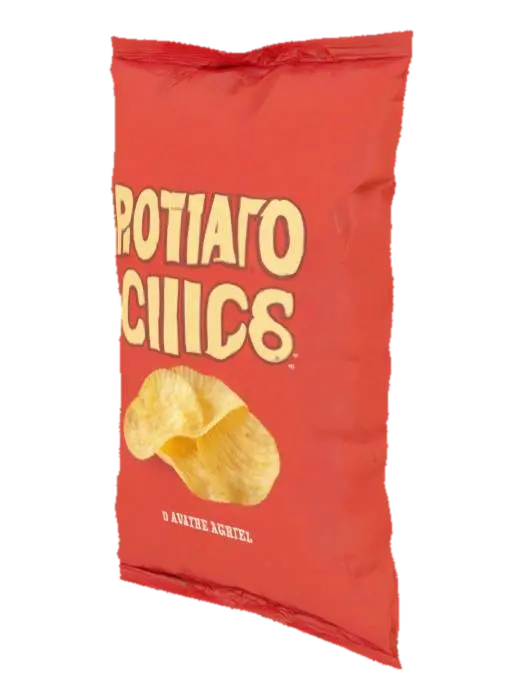 3D model for Potato Chips Packaging