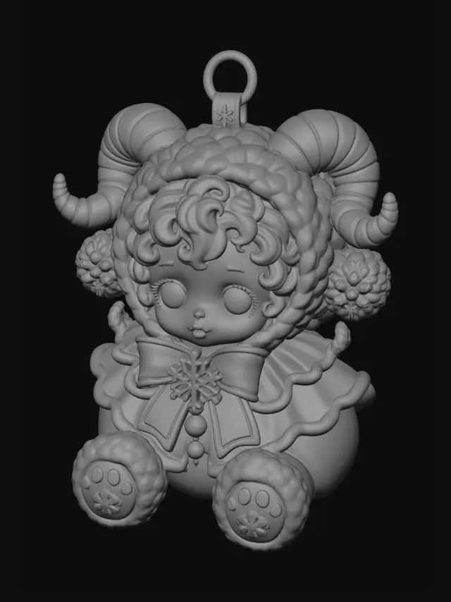 3D model for Snowflake Sprite