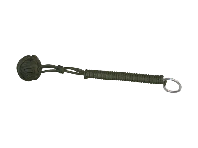 Monkey fist paracord keychain 3D model, vytvořený pomocí AI