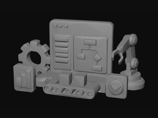 Modèles 3D Automation gratuits - Téléchargement instantané | Meshy