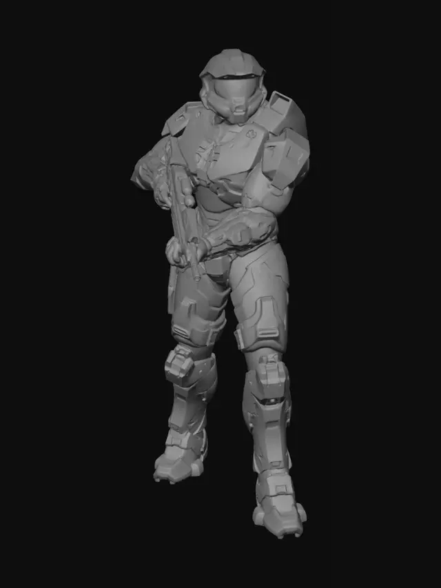 3D model for Master Chief in MJOLNIR Armor