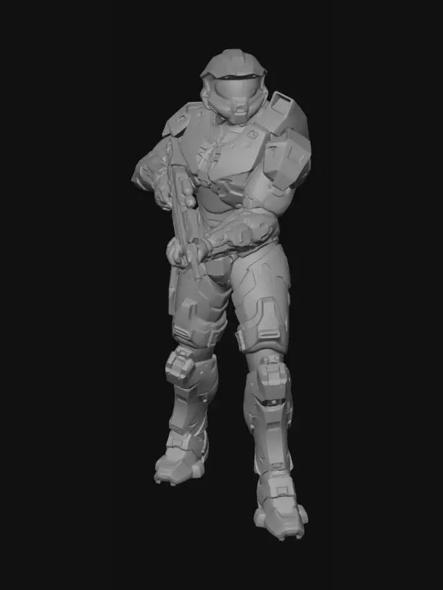 3D model for Master Chief in MJOLNIR Armor