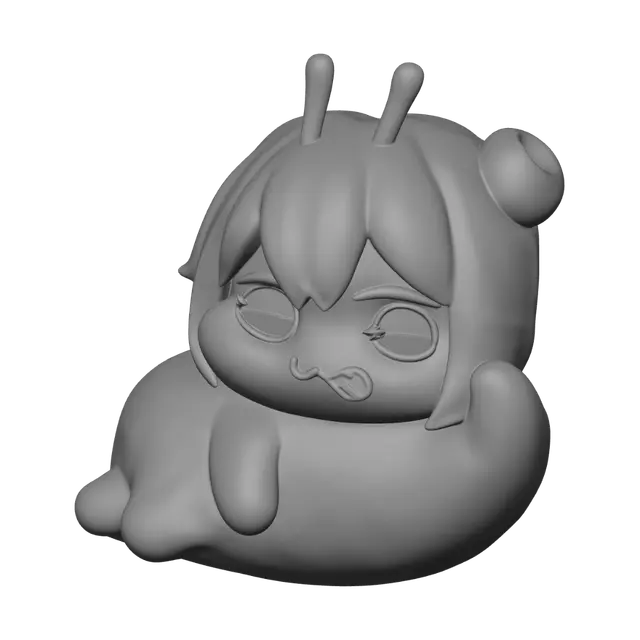 3D model for Pink-Haired Plush Lounger