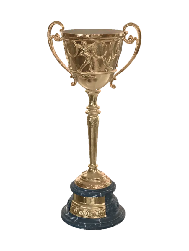 tennis trophy 3D model, vytvořený pomocí AI
