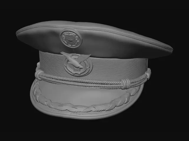 3D model for Portuguese Navy Dress Cap