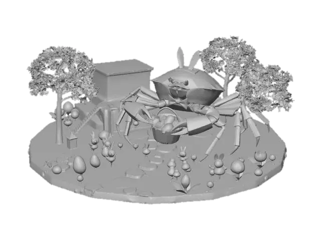 3D model for #EasterEgg2026#, EasterCrab