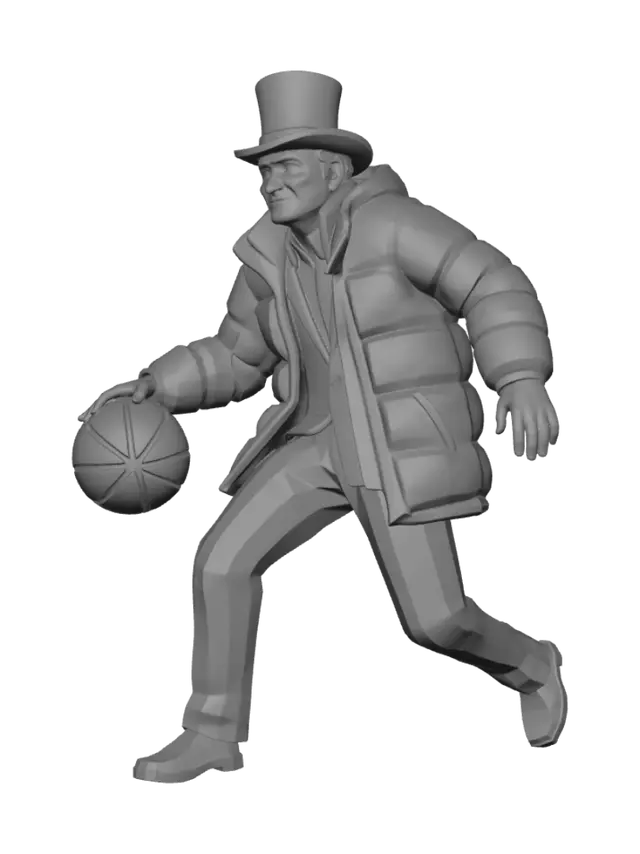 3D model for Dapper Dribbler in an Orange Coat