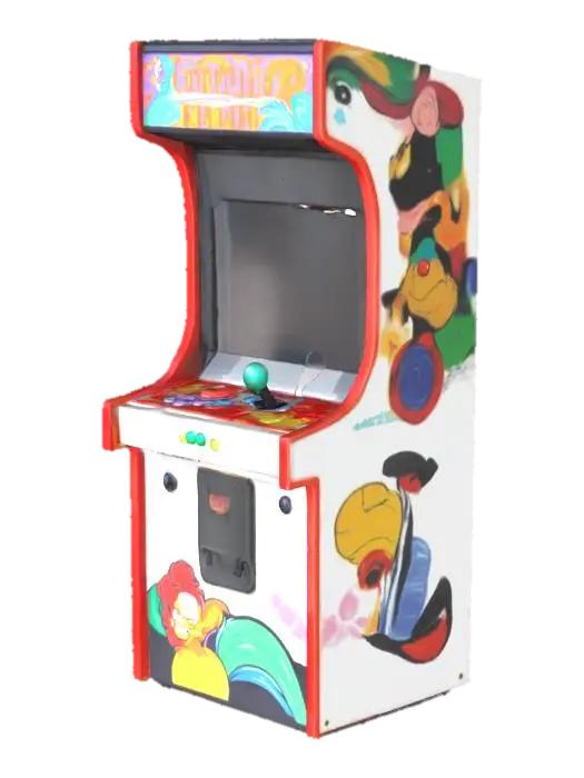 arcade - 80s 3D model, vytvořený pomocí AI
