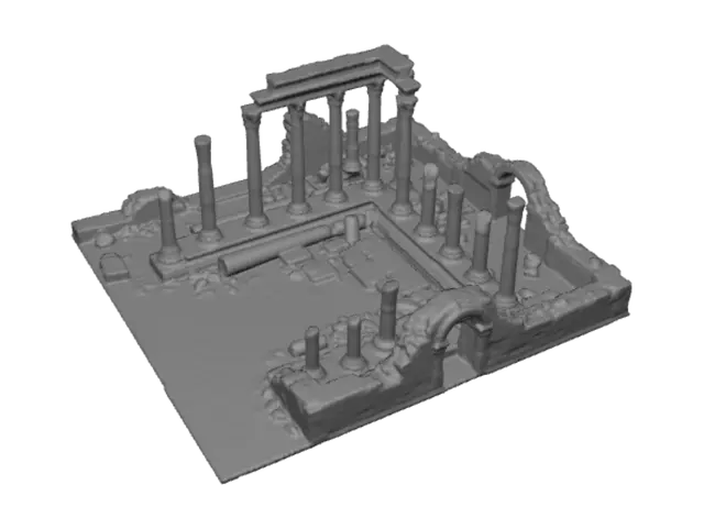 3D model for Ruined Marble Colonnade