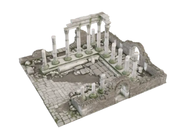 3D model for Ruined Marble Colonnade