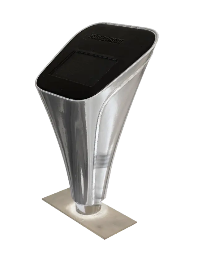 Modello 3D Futuristic Curved Kiosk - Utopian, generato dall’IA