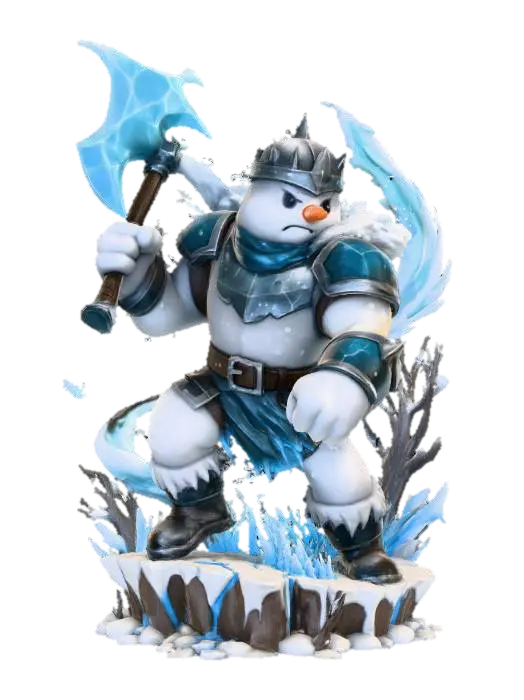 Frostborn Defender, #Christmas2025# 3D model, vytvořený pomocí AI