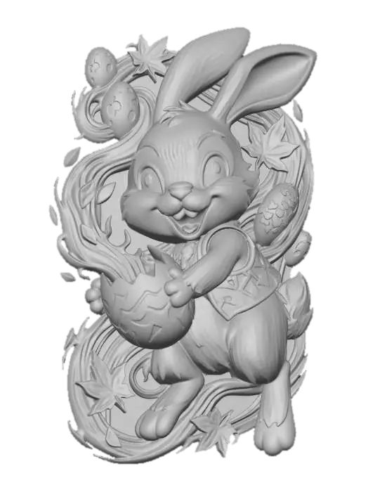 3D model for Autumn Ember Bunny, #EasterEgg2026#