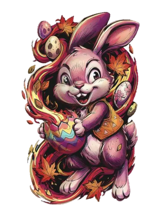 3D model for Autumn Ember Bunny, #EasterEgg2026#